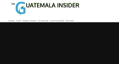 Desktop Screenshot of guatemalainsider.com