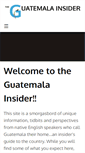 Mobile Screenshot of guatemalainsider.com