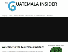 Tablet Screenshot of guatemalainsider.com